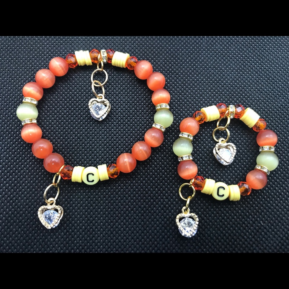 Matching Mother & Daughter Charm Bracelets